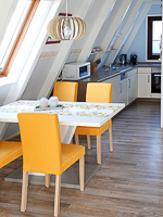 Küchen Ansicht - Ferienhaus »Kiebitz« in Greetsiel - Nordseestr. 35 - Objekt ID 16065