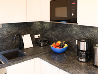 Küchen Ansicht - Ferienwohnung »Villa Aurum« in Greetsiel - Kalvarienweg 14 - Objekt ID 16199