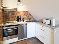 Küchen Ansicht - Ferienwohnung »Anna« in Greetsiel - Schollenweg 18 - Objekt ID 16250