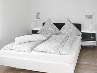 Schlafzimmer Ansicht - Ferienwohnung »Schwalbe« in Greetsiel - Memmertbalje 5 - Objekt ID 16115