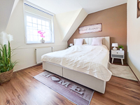 Schlafzimmer Ansicht - Ferienwohnung »Deichzeit« in Greetsiel - Greetsieler Nacken 21 - Objekt ID 16253
