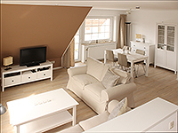 Wohnzimmer Ansicht - Ferienwohnung in Greetsiel - Schollenweg 7 - Objekt ID 15072