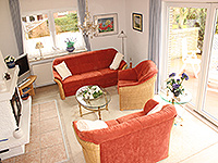 Wohnzimmer Ansicht - Ferienwohnung »Schwalbe« in Greetsiel - Memmertbalje 5 - Objekt ID 16115