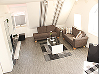 Wohnzimmer Ansicht - Ferienwohnung in Greetsiel - Kalvarienweg 2 b | FeWo 2 - Objekt ID 16118