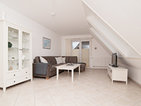Wohnzimmer Ansicht - Ferienwohnung »Nordlicht« in Greetsiel - Kleinbahnstr. 6 - Objekt ID 16141