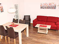 Wohnzimmer Ansicht - Ferienwohnung »Nordwind SÜD« in Greetsiel - Kalvarienweg 6 | FeWo 1 - Objekt ID 16182