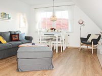 Wohnzimmer Ansicht - Ferienwohnung »Klipper« in Greetsiel - Seezungenweg 16 | FeWo 4 - Objekt ID 16203