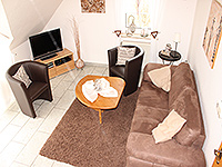 Wohnzimmer Ansicht - Ferienwohnung in Greetsiel - Schollenweg 8 | FeWo 1 - Objekt ID 16242