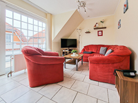 Wohnzimmer Ansicht - Ferienwohnung »Deichwind«  in Greetsiel - Greetsieler Nacken 19 - Objekt ID 16248