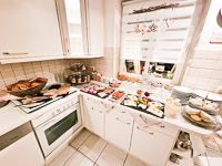 Küchen Ansicht - Zimmer »Pension Gästehaus Funk«  in Greetsiel - Inselstr. 11 | Doppelzimmer 1 - Objekt ID 11034