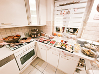 Küchen Ansicht - Zimmer »Pension Gästehaus Funk« in Greetsiel - Inselstr. 11 | Doppelzimmer 5 - Objekt ID 11038