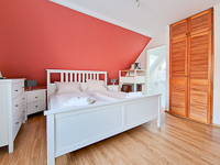 Schlafzimmer Ansicht - Zimmer »Pension Gästehaus Funk« in Greetsiel - Inselstr. 11 | Doppelzimmer 5 - Objekt ID 11038